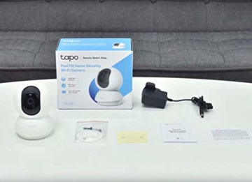 TP-Link Tapo C200 WLAN IP Kamera Überwachungskamera (Linsenschwenkung- und Neigung, 1080p-Auflösung, 2-Wege-Audio, Nachtsicht zu 9m, bis zu 128 GB lokaler Speicher auf SIM Karte) Weiß - 9