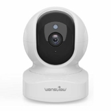 wansview WLAN IP Kamera,1080P Überwachungskamera innen, 2.4Ghz WiFi schwenkbare Haustier Kamera , Babyphone mit Kamera, Datenschutzbereich, Zwei-Wege-Audio,Q5 Weiß - 1